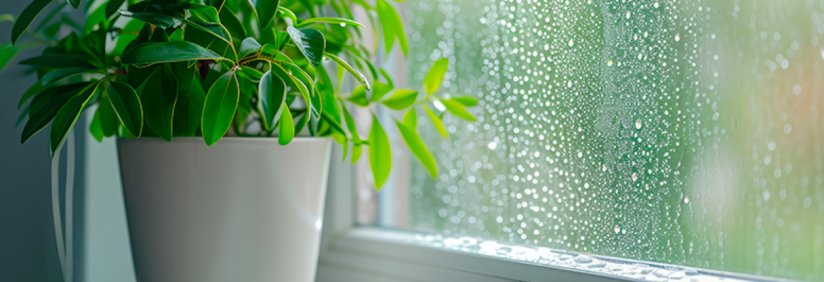 Janela com planta interior - Como evitar humidade em casa Como evitar humidade em casa