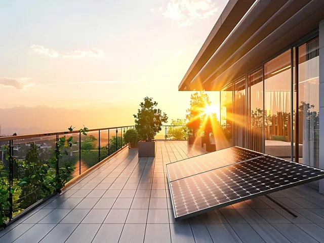 Painel solar para apartamento