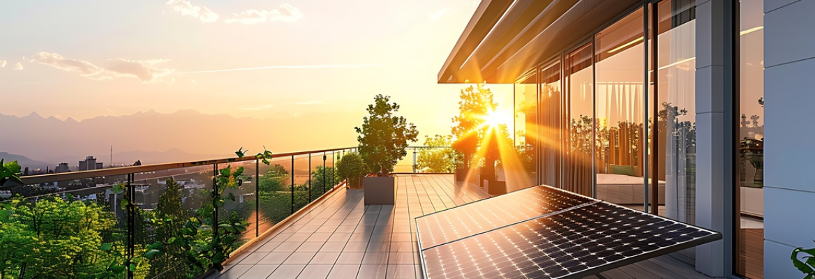 Painel solar para apartamento