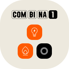 No Plano COMBINA, a poupança aumenta à medida que junta mais serviços, com descontos em combustível na Galp e em compras no Continente. Plano COMBINA com 1 serviço: até 20 cêntimos por litro em combustível na Galp e 2% de poupança no Continente.