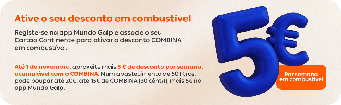Campanha 5 euros da Galp.